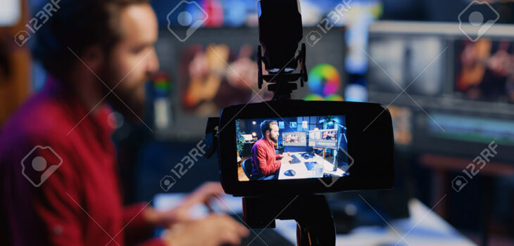 reporter on camera
